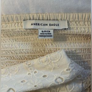 Off white American Eagle mini dress with flower detail